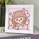 何佳功diy手工制作钻石画卡通钻石画满钻贴画送女友闺蜜礼物少女心 6198公主+画布+钻石+工具+相框