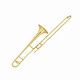 Principiantes de la estrella HeLa Tube B-Flat Alto Trombone Professional B-Flat Performance Student College Calificación General Tenor XTT-130