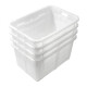 JOBO commercial kitchen storage basket white plastic fruit and vegetable turnover basket 67x48x36cm