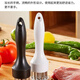 Cordeles household pork chop, chicken chop, chicken wings, meat needle, meat hammer, stainless steel steak hole punch, pig skin insert, black