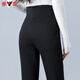 Yalu Down Pants Women's 2024 Winter New Style Outerwear Warm and Slim High Waist Straight Winter Thickened Stretch Flare Pants Black XL