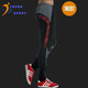 Cozok Summer Sportshosen Männer lose Kälber, Rad- und Fitness -vielseitige Trendy Casual Hosen Fußballtraining Hosen 9680 Schwarz und Rot (dünner Stil) 3xl Größe