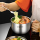 Guangyi 304 stainless steel instant noodle bowl lunch box with lid for students and office workers fast food cups and bowls anti-scald lunch box GY7630