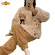 Moliana Coral Velvet Pajamas para mujeres en invierno de la manga larga en espesas lindas ropa para el hogar de franela y estilo de otoño se pueden usar fuera de SSM-679# M 75-100Jin [Jin equivale a 0.5 kg]