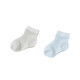 
David BELLA (DAVE/BELLA) [Two pairs] Children's clothing, fashionable lacy children's socks, girls' short socks, new summer boys' baby socks, blue and white group DBX16786 9CM (about 0-12 months, recommended foot length is 12cm
