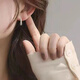 Simple texture water drop ear hook women's niche design fashionable and versatile daily casual style earrings earrings water drop earrings