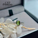 CAJJ Francois Peridot Ring for Women Daily Versatile Jewelry Gift for Personal Wear 925 Silver Natural Colored Jewelry Gemstone Hong Kong No. 11