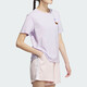 Adidas Adidas Camiseta deportiva de cuello redondo de manga de verano de manga corta para mujeres