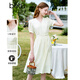 Betu women's new summer dress elegant light national style romantic dress women 2303D05 light apricot L