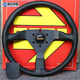 Gongma de 14 pulgadas Momo auto modificado Sports Racing Super Fiber Leater Directivo JDM Dirección de avión 13077_BLACK MARCO