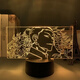 Le Yingqi returns to Wujowu 3D night light animation peripheral desktop ornament dormitory to send students' day gift ideas 9227 Wujowu-6 Black background colorful touch USB battery compartment