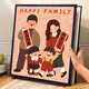 Gran álbum de fotos Gran capacidad Álbum conmemorativo Familia 1000 Insertos 567810 pulgadas Pareja de fotos Baby Growth Book Tamaño mixto Album de almacenamiento personalizado [felicidad y bienestar] Caja de regalo para un hijo y una hija mezcladas con 567810 pulgadas 694 imágenes (se puede instalar incluso si está esculpido