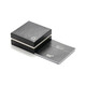 MONTBLANC Montblanc Steel/PVD Coating/Glass Cufflinks Black Blue 112930 Men's Gift