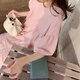 Yanting Eagle maternity dress summer long skirt Korean style European and American style summer hot mom fashion maternity dress women pink XL
