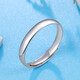 Mengjinyuan Platinum Ring PT950 Smooth Plain Ring Platinum Couple Ring Live Men and Women Single Men's Approximately 3.15g