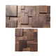 Huaxin Shuo Massivholz Mosaik Hintergrund Wand Neues chinesisches Wohnzimmer und Essunternehmen Bild Schwarz Walnuss Licht Luxus Seine schwarze Walnuss 6625-1 reguläres Dünnmodell 30x60