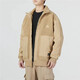 adidas Adidas Cotton Jacket Men's 2024 Autumn New Sportswear Lambskin Warm Windproof Jacket Cotton Jacket Light Khaki/HP1391/Lambskin S/175/92A