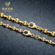 Vienna 18K gold necklace/men's thick shiny Japanese chain/new style/45-65CM 60cm14.4-14.5g 4.4mm