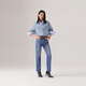 Levi's【商场同款】李维斯25夏新款女724高腰修身直筒牛仔裤18883 蓝色 29 (28)