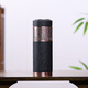 Tanxuange lila lehm Tee Tasse Lila Ton Inner Liner Thermos Cup High-End-Gedenkwasserbecher für Papa und Lehrergeburtstagsgeschenk Custom Schriftzug hundert Tee Matte Black Set Leather Box Packung