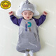 G.duck little yellow duck parent-child clothing for a family of three hooded sweatshirts high-end 2024 new spring clothing mother and child mother and daughter for four autumn and winter without velvet (splicing purple) baby one-piece romper 80 size