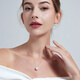 Haitong high-quality Australian white 18K gold diamond Australian white pearl pendant single Queen's seawater South Sea white pearl necklace white 18K gold inlaid with diamonds cold light 12-13mm+18k gold chain