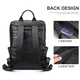 Malunte backpack for men's real cowhide simple large capacity business casual computer bag business trip backpack 9196 black height 38 width 28 thickness 13cm 14 inches