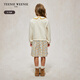 Teenie Weenie Kids Bear Children's Clothing Autumn Girls' Embroidered Lapel Floral Splicing Dress Mixed Color 150 cm