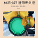 Pet Star Notes Pet Outing Bowl Dog and Cat Water Bowl Rice Bowl Portable Silicone Folding Bowl Orange 350ml