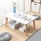 Small craftsman bed small table solid wood legs bedroom bay window computer table simple style dormitory writing desk log 60*40
