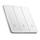 
International Electrician White Matte Skin Tempered Glass Switch Socket Panel Type 86 Household Wall Five-hole Five-hole Socket