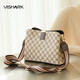 Shark bag women's bag retro print shoulder bag women's trendy casual bucket bag versatile crossbody bag women's bag gray