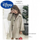 Disney Girls' Spring Clothing 2024 Large Children's Reversible Woolen Coat Korean Style Children's Spring and Autumn Clothing Woolen Coat Pink Double-Sided Woolen Coat 150