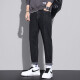 
Xiao Xueling jeans men's summer 2025 new thin pants men's trendy brand straight loose cropped pants versatile men's clothing 6621 black 33