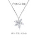 Fanci Fan Qi Maple Leaf Necklace Women's Silver Clavicle Chain Birthday Light Luxury High-end Gift Niche Gift for Girlfriend and Wife