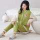 
Comfortable shirt for women, winter pure cotton long sleeves, autumn and winter warmth thin cotton air cotton mezzanine, women's warm home clothing MC15271 XXL (recommended 135-150Jin [Jin equals 0.5 kg])