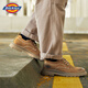 Dickies work shoes men's shoes casual leather shoes trendy low top British style big-head leather shoes versatile casual shoes brown 43