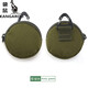 Kangourou (kangourou) mini zipper rangement clés sac casques casques sacs monnaie petit portefeuille petit sac à gâteau rond sac à dos pendent khaki couleur égale