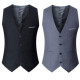 Zuosike Men's Suit Vest Korean Style Slim Vest Autumn Thin Trendy Casual Style Small Vest Men Gray Four Buttons 2XL (130-145Jin [Jin equals 0.5 kg])