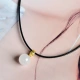 You can ask for jade for Christmas gifts and Hetian jade pendants ladies silver inlaid small apple necklace jade Ping An fruit [type three white jade] round bead Passepartout necklace