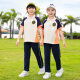 芯时代团体服初中小学生短袖长裤两件套三年级班服T恤长裤幼儿园幼师工 6627套装【短袖+长裤】 150