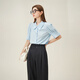 Fan Silanns Workplace -Outfit zum Pendeln Französisch -Shirt für Frauen Nischendesign Puffhülle Top 24FS12186 Apricot s