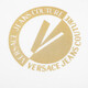 VERSACE JEANS COUTURE范思哲男士Polo衫个性烫金徽章图案短袖T恤11148礼物 白色 M