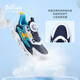 361 children's shoes Children's running shoes Four seasons for boys and girls 3-14 years old to boost technology knob running shoes Blue 34