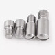 Icenn 304 stainless steel single-width cylindrical pin grooved positioning pin pin GB831 headless step screw 4*6*M3*4[4 pieces]