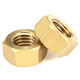 Bingneng copper hexagonal nut brass hexagonal screw cap brass hexagonal nut complete hexagonal nut screw nut DIN934 M2.5 50 capsules