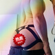 Gushengtang Men's Sexy Underwear Low Waist Gay Men's Thong Breathable Hollow Fun Double Butt U L135-155 Main Image Black 001