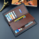 Shuguoer (Shu Guo er) Herren Brieftasche Herren Langer Modestil kontrastierende Farbe Jugend Weiche Brieftasche Mehrere Kartenanzug Tasche Neue Brieftasche Schwarz schwarz
