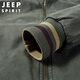 JEEP SPIRIT Jeep Jacket Men's Jacket Men's Autumn and Winter Stand Collar Washed Reversible Casual Men's Top Dark Blue 2XL