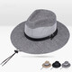 Somubay Hut Männer Sommerreisen Strandhut Sonnenhut Sonnenmeister Top Hut Panama Männer Strohhut Cowgirl Hat CM-544 Strohwebel Shanghai Beach-Milk White One Size (56-58 cm) Sammlung